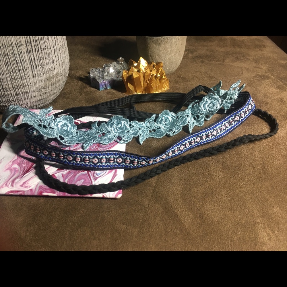 Pack of 3 Hippie Headbands